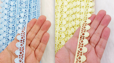 Fringe Trim, Polyester Embroidered Crafting Edging Lace Trim, Trim by 10 Yards